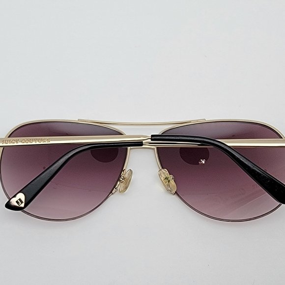*SOLD* Juicy Couture Platinum/S 03YG Gold Frame Brown Gradient Lens Sunglasses - Picture 9 of 12